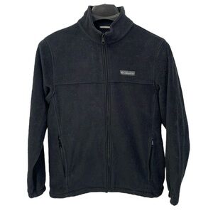 Columbia Size Large front zip long‎ sleeve grey fleece jacket.